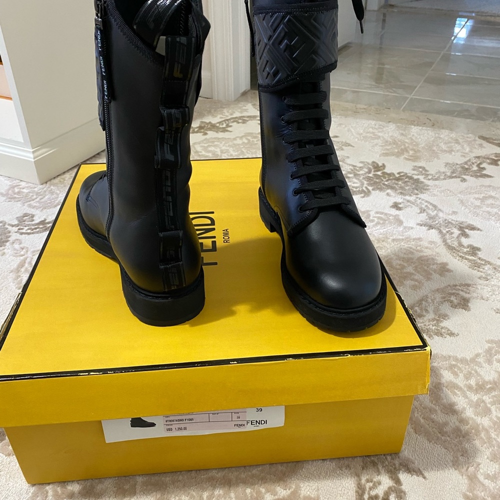 Fendi runway combat boots